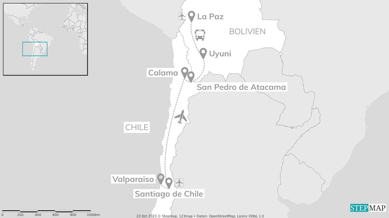 Chile & Bolivien: From Atacama Geysirs to Wonders of Uyuni