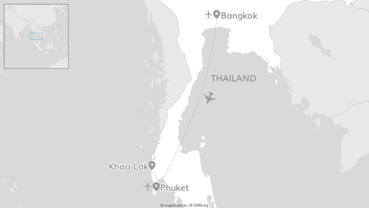Bangkok & Khao Lak: Tempel, Tuk Tuks & Traumstrand!